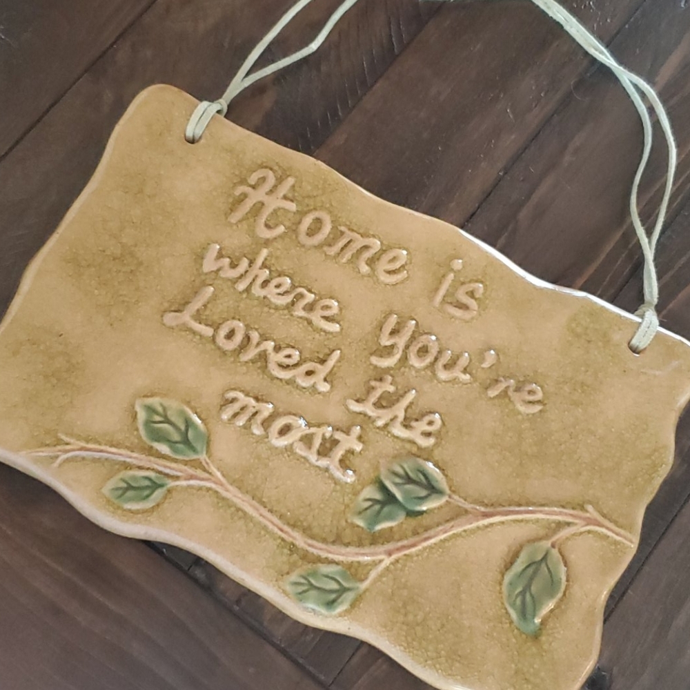 HOME CERAMIC PLAQUE